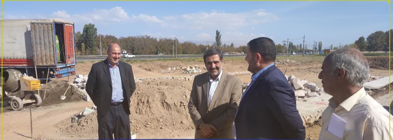 بازدید میدانی فرماندار مرند از مجتمع رفاهی و خدماتی در حال احداث مسیر مرند به کشکسرای